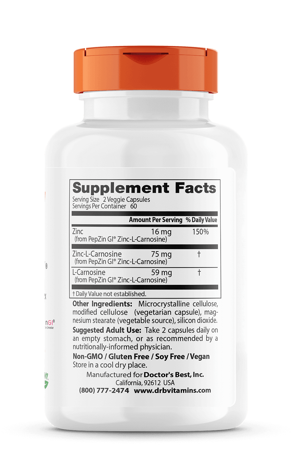 Zinc L-Carnosine - Pepzin GI - ZeroDucks